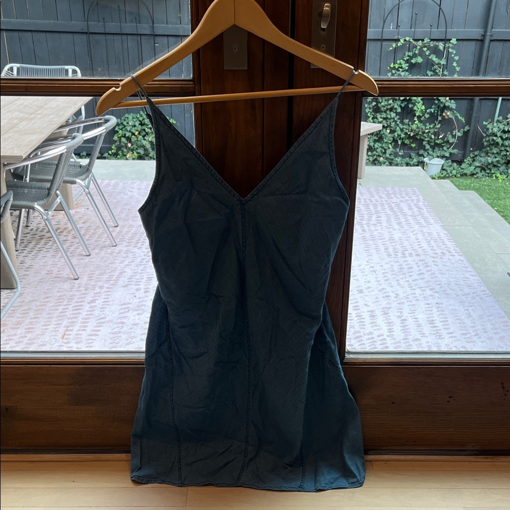 J Brand Blue Mini Slip Dress sz S